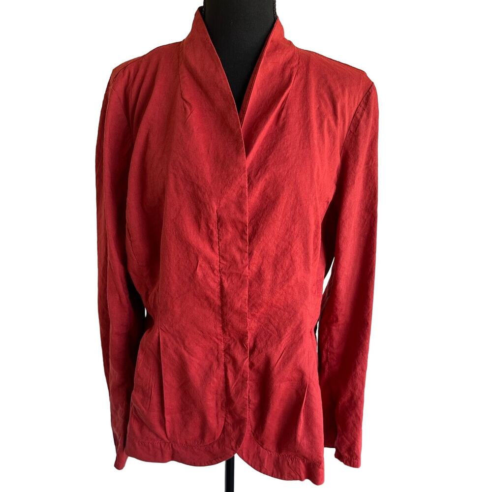 Eileen Fisher Pimento High Collar Jacket - XL (NWT)